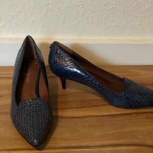 Blue Donald J Pliner heels